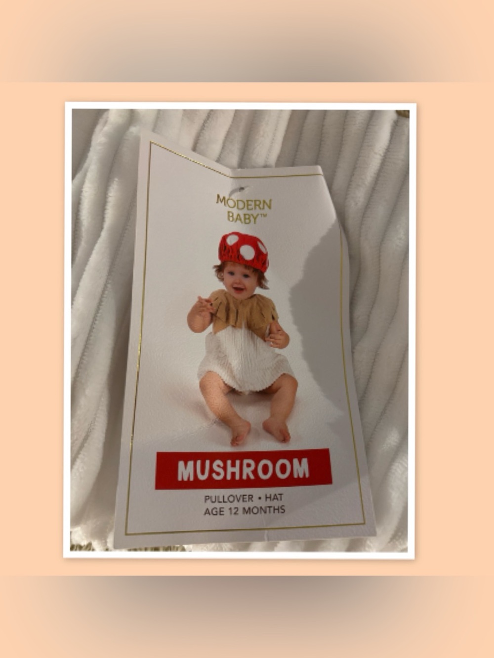 Adorable Infant Mushroom Toadstool Costume Set ~ Size 12 Months